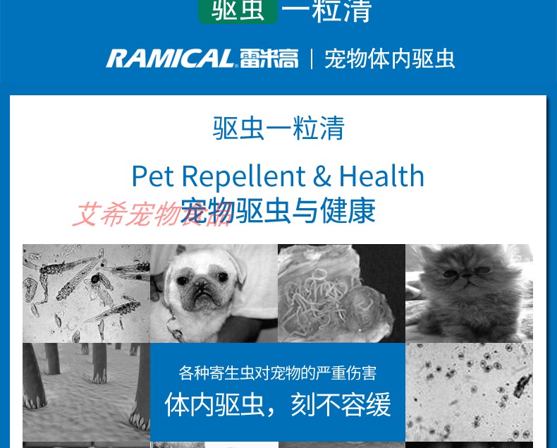 Remy tẩy giun cao một cơ thể rõ ràng chó chống côn trùng chó mèo côn trùng chó con châu chấu hookworm locust teddy - Cat / Dog Health bổ sung Sữa Precaten cho mèo