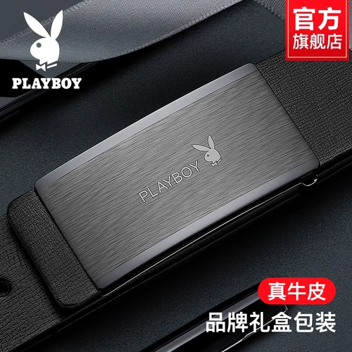 Playboy, кожаный ремень, трендовые штаны для отдыха, официальный продукт, из натуральной кожи