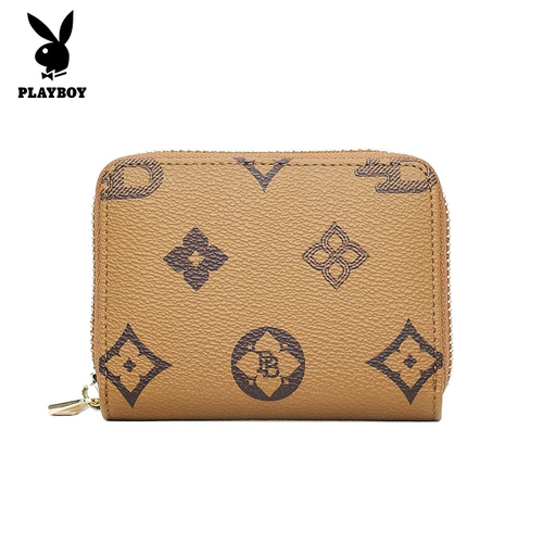 Playboy, картхолдер с молнией, кошелек подходит для мужчин и женщин, маленькая модная небольшая сумка для водительских прав