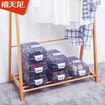 Xitianlong transparent shoe box Household plastic storage box Dormitory dustproof tide simple combination shoe storage box