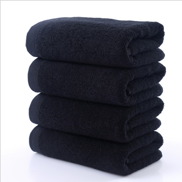 年轻男士的理想选择：纯黑全棉多功能毛巾