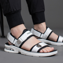Cool slippers mens sandals 2021 summer new driving air cushion trend dual-use casual beach shoes sneakers