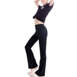 Летние штаны, черные этнические штаны-клёш, китайская спортивная одежда для йоги