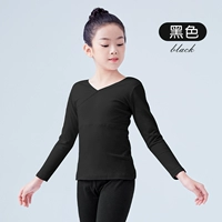 【Крестный воротник】 Черный с длинным рукавом (хлопок)