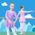 Trẻ em khiêu vũ quần áo cô gái trong cơ thể đồng phục huấn luyện mùa hè dài sleevecotton cô gái múa ba lê váy váy khiêu vũ Trung Quốc. 