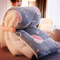 Quilt Winter quilt Autumn and winter thickened warm lambskin 10 pounds double-sided velvet quilt core dormitory single student quilt