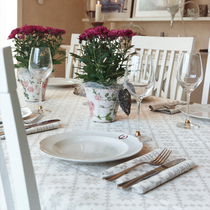 Swedish Ekelund Classic European Cotton Linen Table Cloth Nordic Ins wind dining table cloth table cushion tea table Gaib