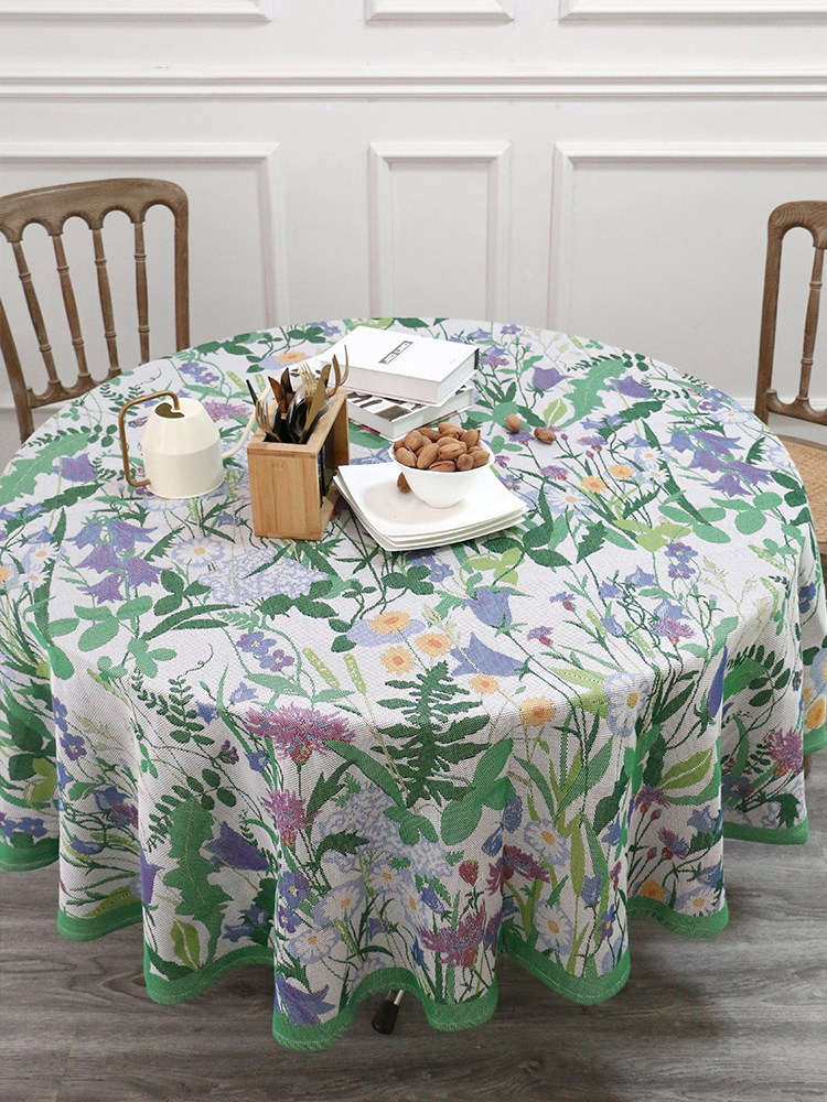 Garden Story Cotton Floral Tablecloth