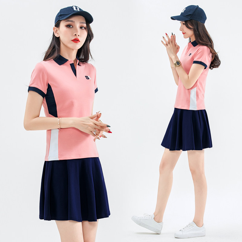 Golf clothing women's suit Korean fashion large size loose anti-light culottes playing badminton clothing tennis skirt