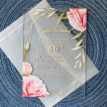 Invitation wedding wedding European invitation invitation creative Net red high grade custom Moren hipster ins Wind red