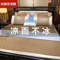 Thickened rattan mat three-piece set 1 8m bed soft mat single student dormitory 1 5 summer bamboo mat folding double 2 0