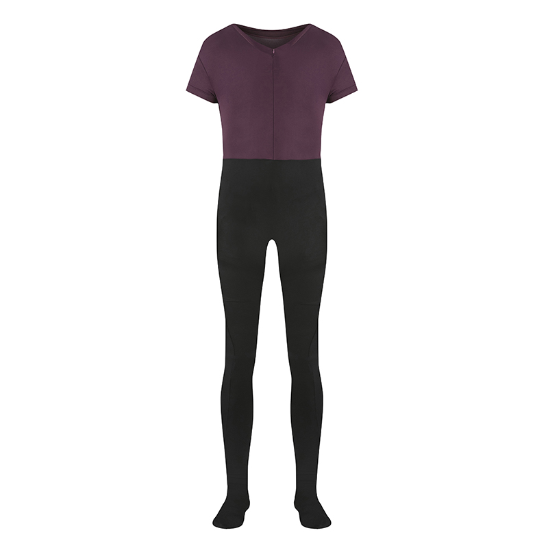 Junshan Ballet Junshine Practice Ballet Connected Ballet Men's Short Sleeve Colored Pantyhose Training