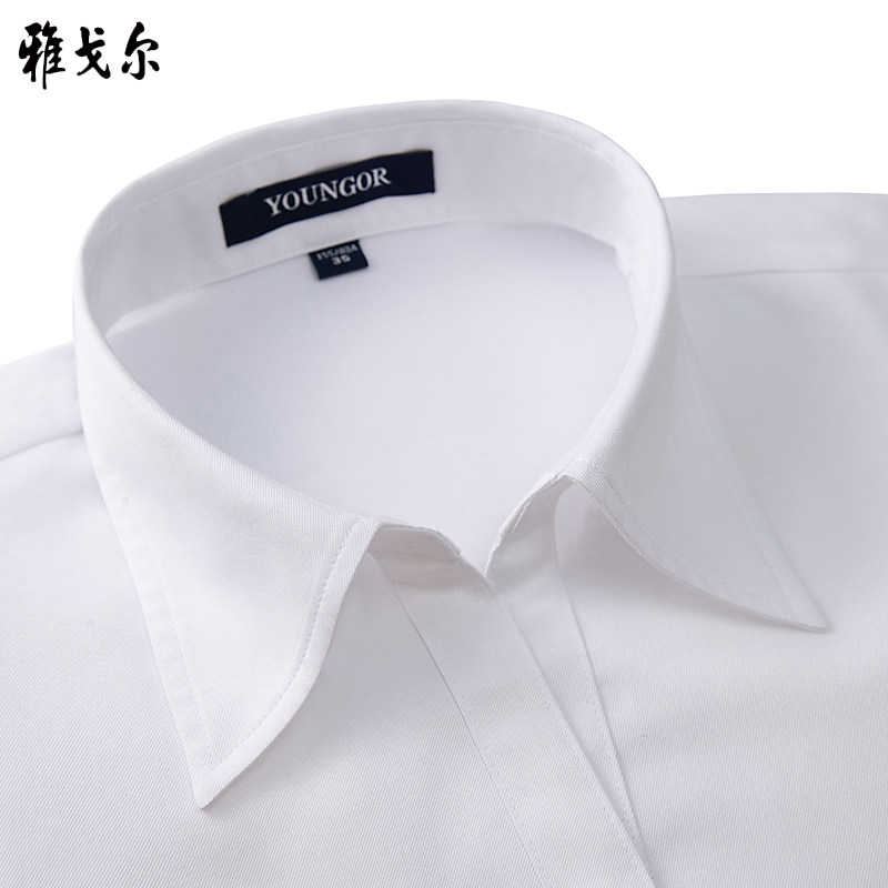 Youngor Shirt Autumn 2020 Business Leisure Pure White Cotton Ironing Free Professional DP19002BQF Long Sleeve Shirt