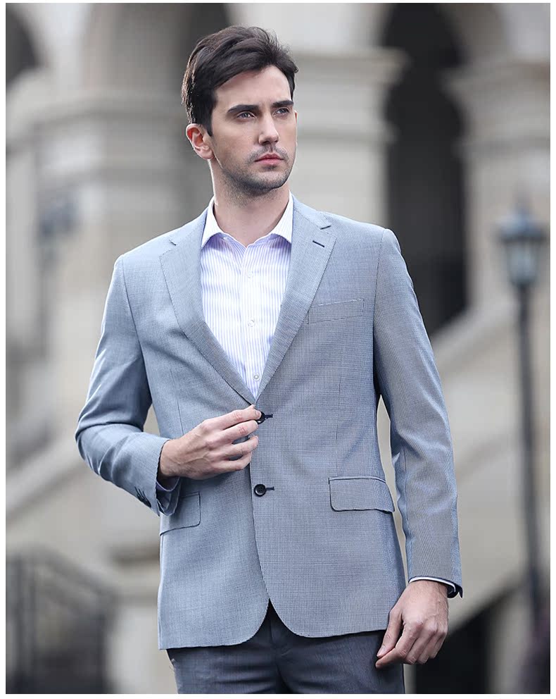 Costume homme YOUNGOR en laine pour printemps - Ref 1551120 Image 11