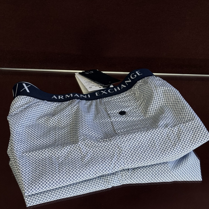 Armani Men's Underwear Pure Cotton Elastic Waist Boxer Briefs Home Boxer Briefs