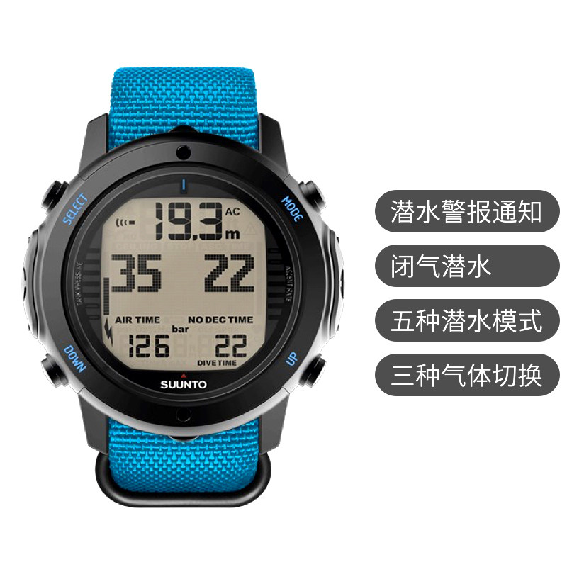 SUUNTO D6i NOVO ZULU DIVING COMPUTER WATCH Robust Army Brigade Woven Watch Belt