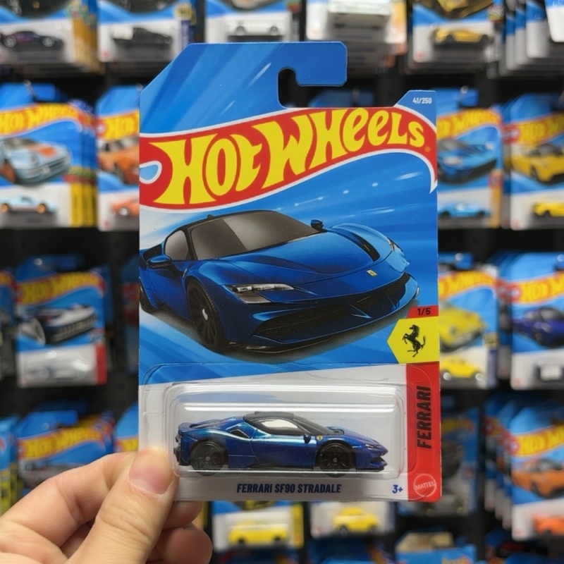 [Free Shipping for 4 Units] Hot Wheels C4982 Popular Regular Cards Ferrari Porsche, No Official Defects or Damage Included
