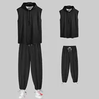 Толстовка с капюшоном без рукавов, штаны