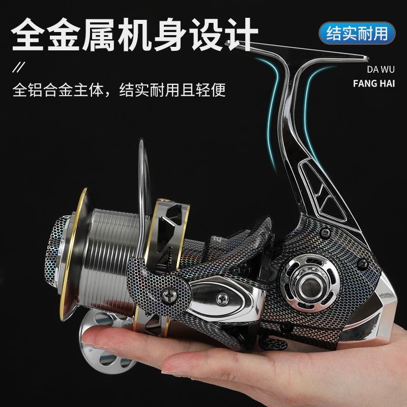 22 shaft 16000 all-metal fish wheel road subspinning wheel sea fishing expedition wheel sea bar wheel throwing rod fish wire wheel fish wheel-Taobao