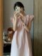 Maternity Summer Dress, New Fashionable French Style with Small Flutter Sleeves, Loose and Elegant Summer Outfit for Pregnant Women