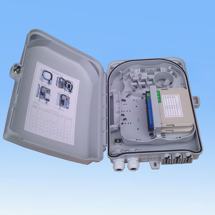 FTTH outdoor 1/16 plug-in optical splitter box Splitter box Two-stage splitter box