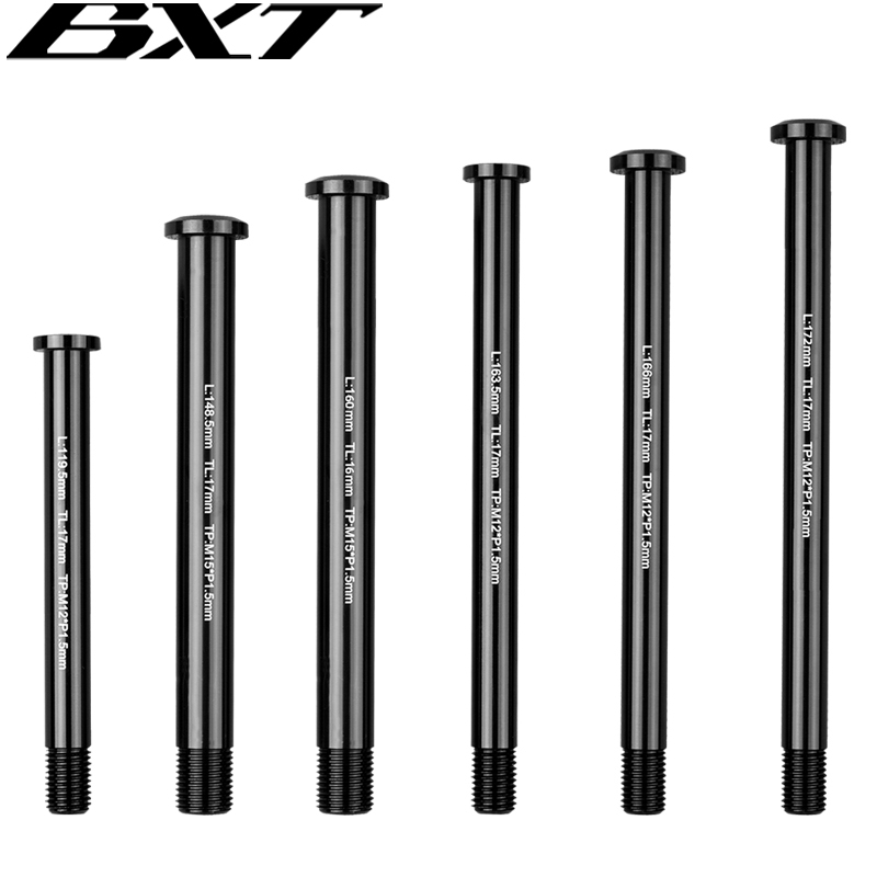 Bicycle Conversion Thru-Axle Rod M15 Mountain Bike Road Bike Front and Rear Thru-Axle Rod 148*12 Full Size 1.5 Thread