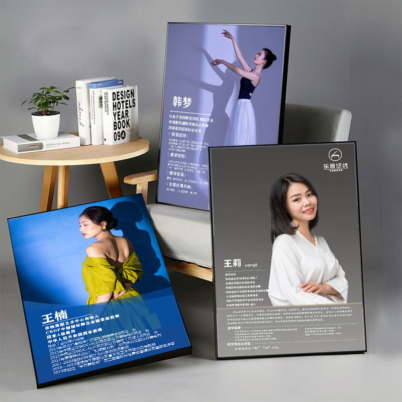 Yoga Instructor, Doctor, Simple and Concise Wall Art, Dance Teacher, Teacher Style Profile Display Board, Lawyer Image Wall Design
