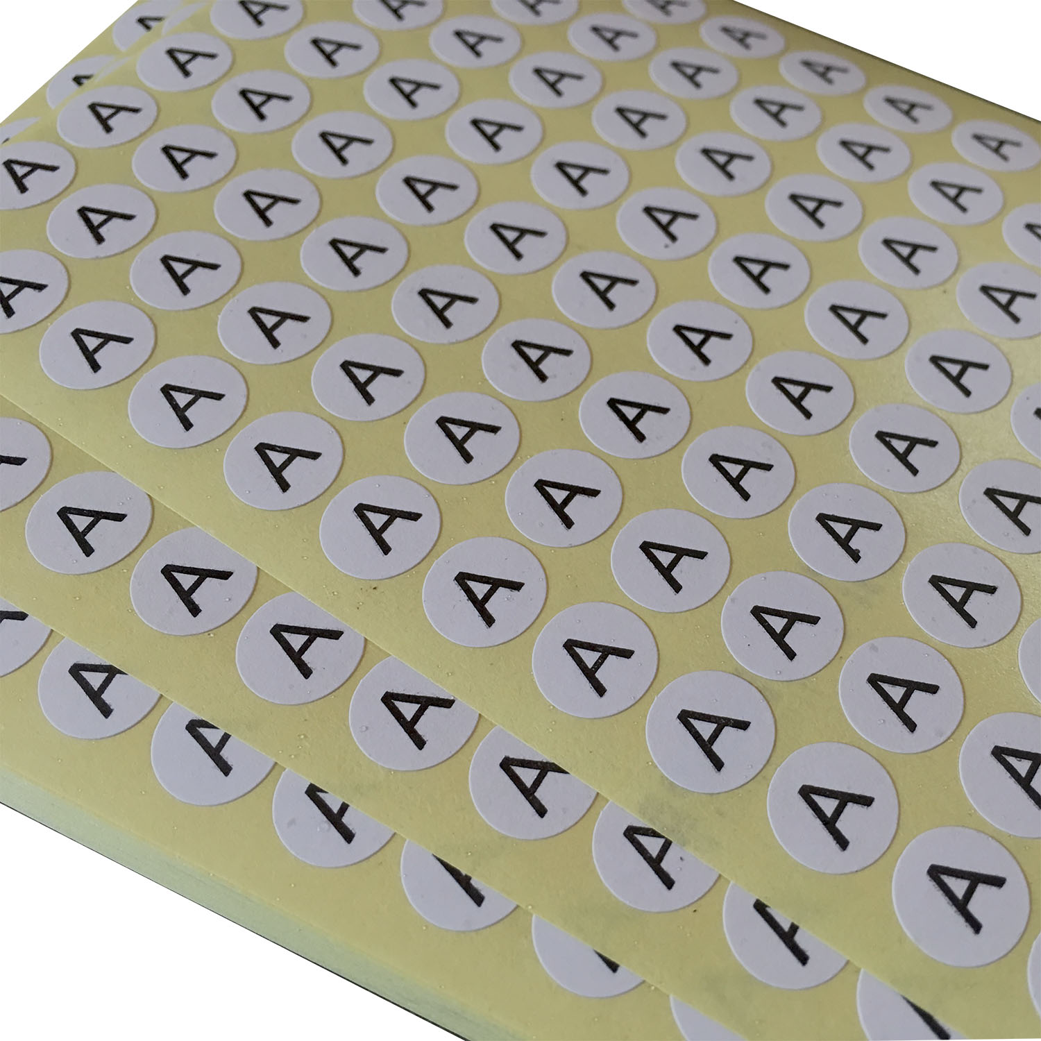  Round letter self-adhesive sticker A~Z Optional diameter 10mm 10,000 letters per pack