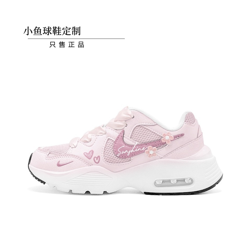 Customized Sneakers Nike Air Max Fusion Pink Love Sweet Girl Low-Top Women's Running Shoes