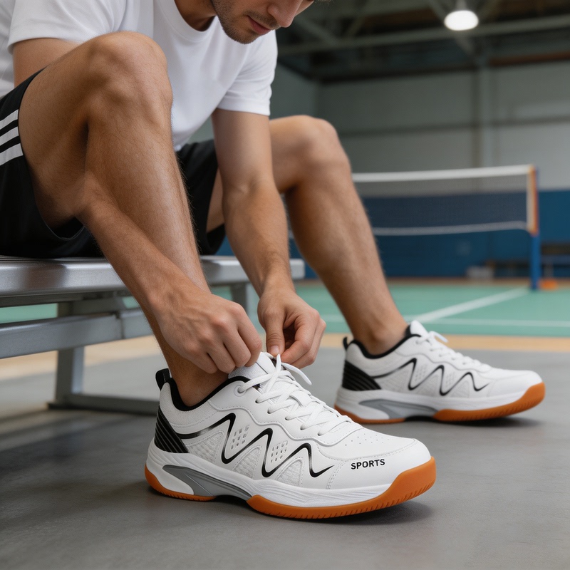 Professional Badminton Shoes for Men, Size 47, Large Size Tennis Shoes for Women, New Anti-Slip Shock-Absorbing Competition Training Volleyball Sports Shoes