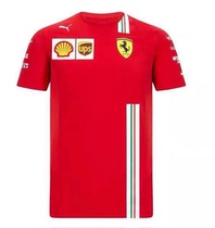 2021 new F1 race car T-shirt mens clothing speed dry riding tracksuit sports round collar short sleeve race car wear culture cardigan