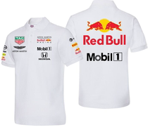 2022 Cross-border new F1 race car suits Summer Red Bull Benz Fleet short sleeve polo men sports speed dry breathable