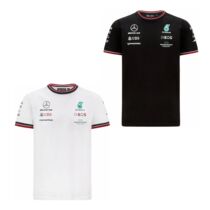 2021 new F1 Mercedes-Benz racing clothes T-shirt mens speed dry riding short sleeve round collar short sleeve race car clothes culture cardigan