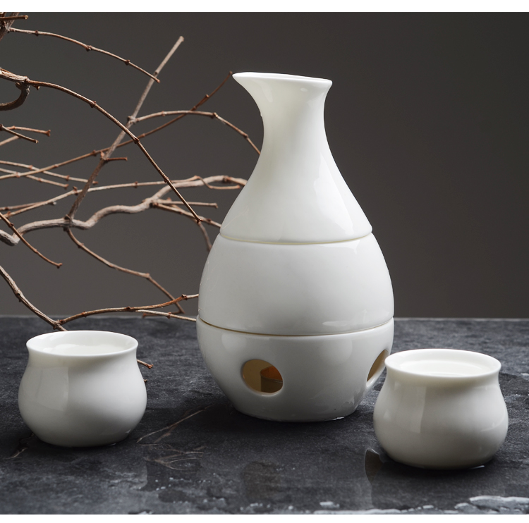 Lẩu gốm đun sôi, bình, rượu sake, rượu vang trắng, rượu vang vàng, một nửa catty, rượu vang, ly rượu nóng, bộ, rượu, quà tặng chén uống rượu