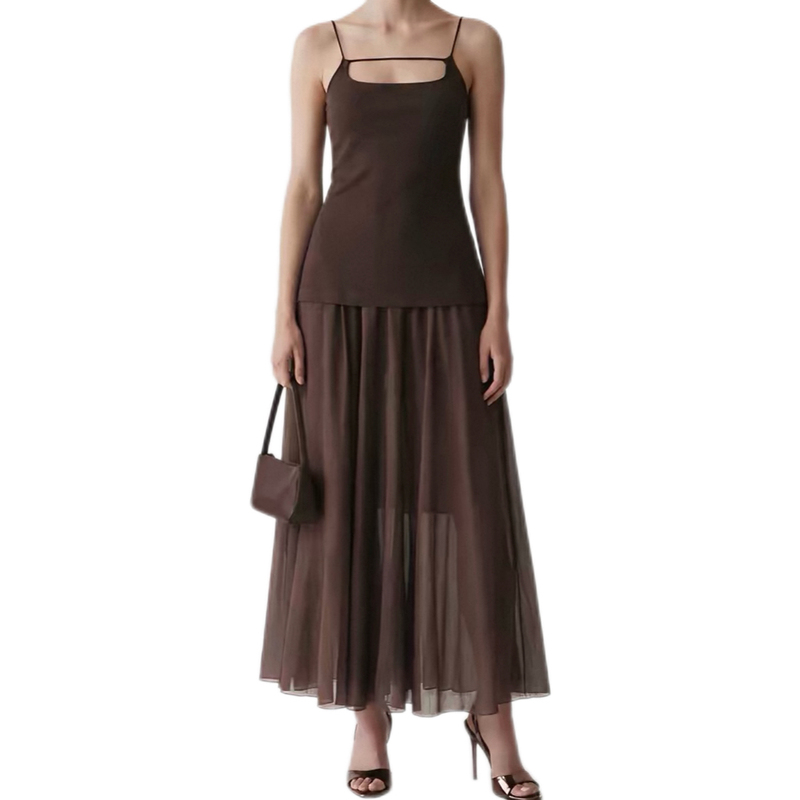 Fiora Sheer Layered Dress