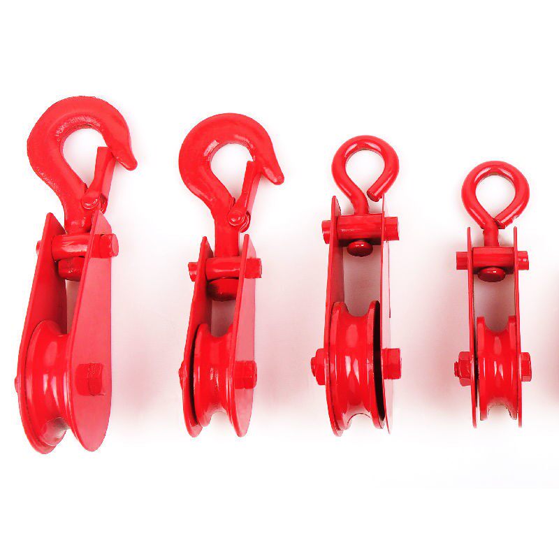 Pulley hook fixed pulley miniature pulley wire wheel wire pulley ring