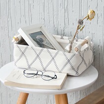 Fabric storage basket storage basket storage box clothing finishing household portable canvas storage basket sundries storage basket