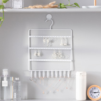 Earrings storage rack hanging wall jewelry display rack desktop girl heart necklace storage not knotted household ear rack