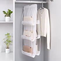 Simple transparent bag storage bag dustproof and moisture-proof wardrobe storage shelf creative multifunctional bag storage rack