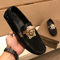 Beauty head Vasaqi set foot Bean shoes men 2021 spring men men one foot casual leather shoes outdoor cowhide shoes