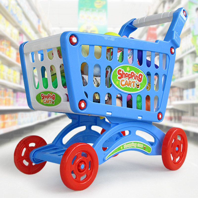 Dress Home Wine Kitchen Toy Car Girl Supermarket Shopping Cart Big Number Children Emulation Trolley Suit Baby 61