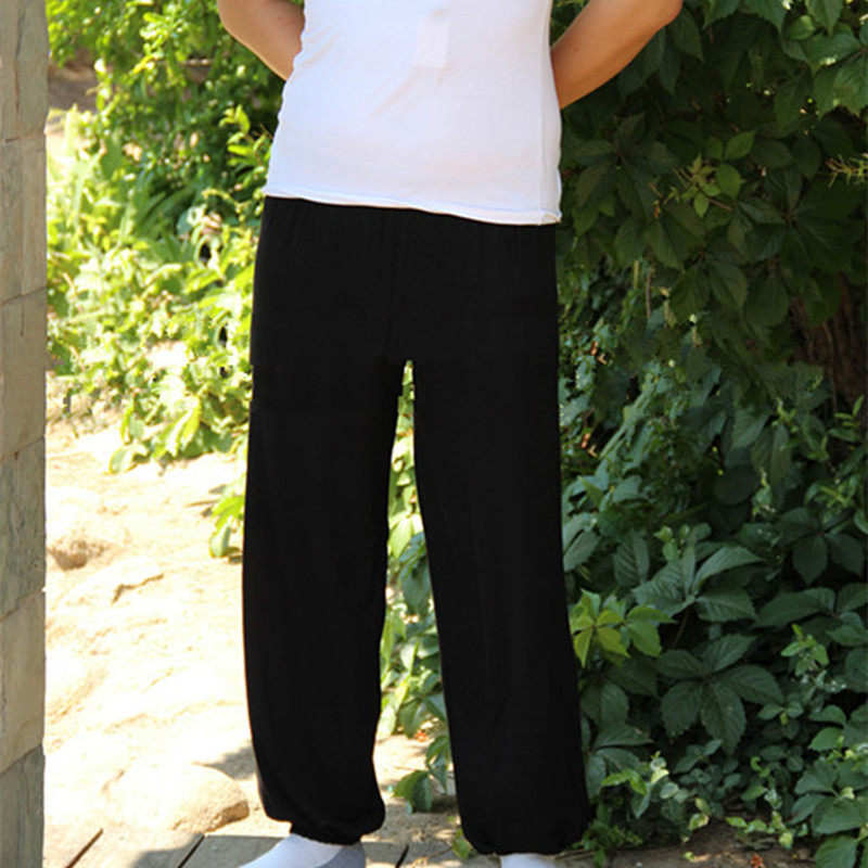 Pure cotton men's and women's pajama pants home trousers Modal spring and summer thin casual loose comfortable large size morning exercise pants