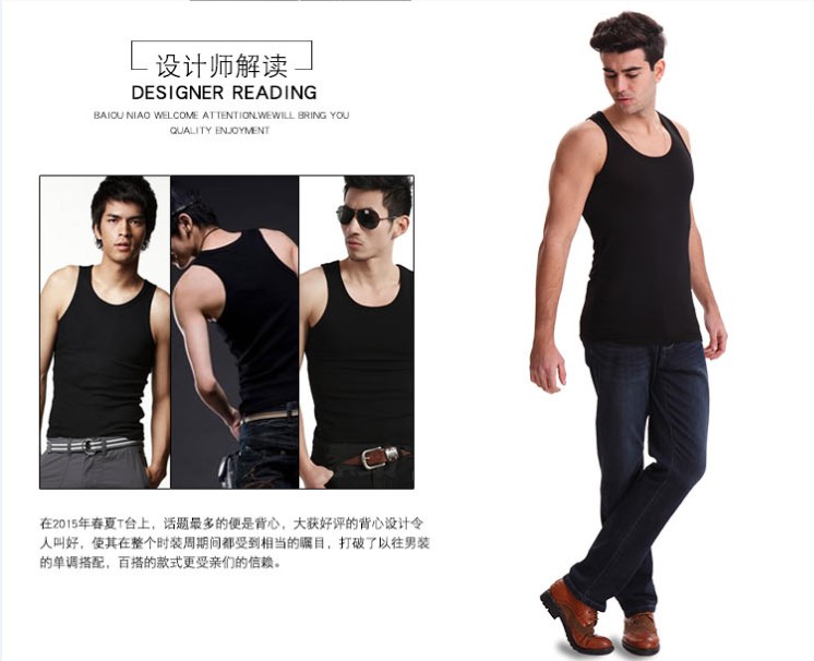 Áo vest nam size lớn Mùa hè cộng với phân bón XL cho nam thêm vải cotton Lycra rộng quần áo big size nam
