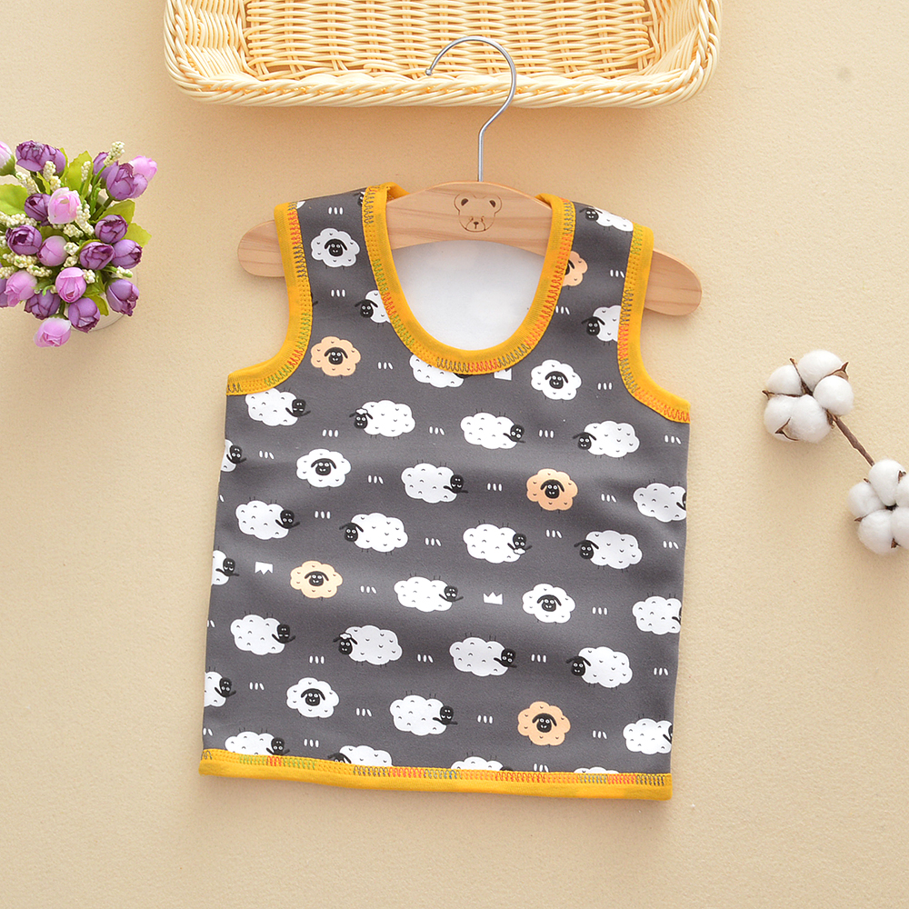 Áo vest trẻ em mùa xuân và mùa thu cô gái mỏng ấm áp cộng với nhung mùa thu bé áo vest bé trai cotton vest đôi áo gile cho bé trai sơ sinh