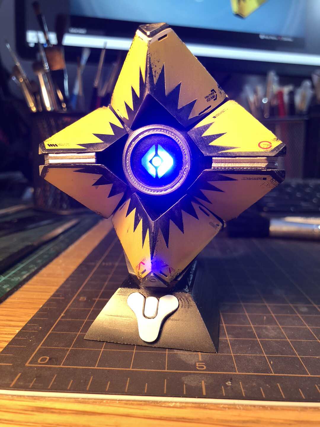 命运destiny2机灵ghost 可动吸附式发光模型 沙扎比部落