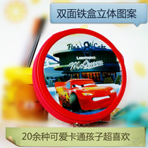 Cartoon iron box CD bag childrens disc storage box kindergarten DVD bag creative car disc bag
