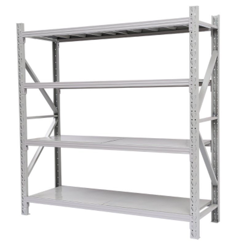 Shenzhen Medium Warehousing Shelves Warehouse Heavy Shelving Storeroom Clothing Home Show Shelf Iron Shelf Manufacturer Direct Sales