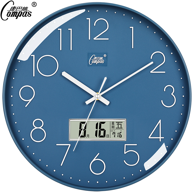 Kangbas living room mute wall clock creative modern minimalist wall watch Nordic light luxury atmosphere home bedroom quartz clock