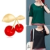 Thời trang đỏ cherry trâm cài phụ nữ áo khoác pin phụ kiện áo len Nhật Bản và Hàn Quốc dễ thương pin phụ kiện cố định trâm cài - Trâm cài phụ kiện cài áo Trâm cài