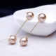 Phiên bản tiếng Hàn của từ trâm ngọc trai pin thời trang hoang dã pin pin hai đầu ngọc trai cong kim chống ánh sáng cổ áo
